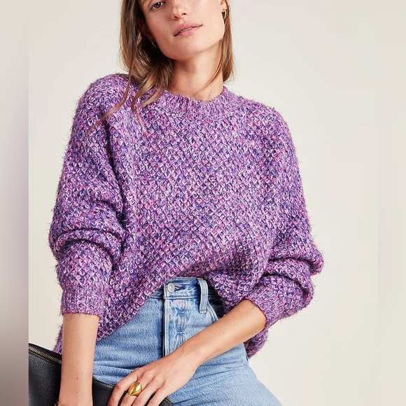 Anthropologie Sweaters - Anthropologie Lavender Textured Sweater